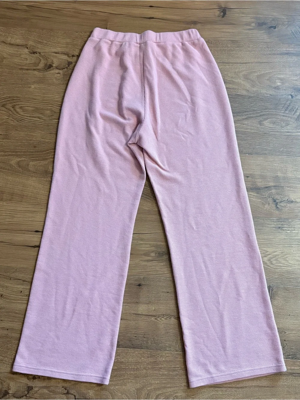 Comfrt Waffle Knit Pink Pants